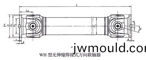 無(wú)伸縮焊接式萬(wàn)向(xiang)聯(lián)(lian)軸器